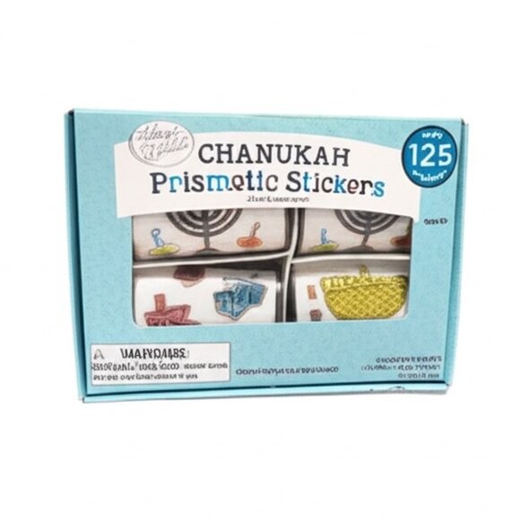 Rite Lite Chanukah Prismatic Stickers 4 Sheets (125 Count) Holiday Supplies - Picture 1 of 4
